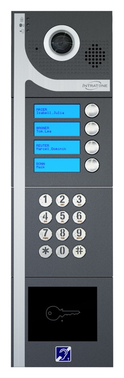 DITA Video-Gegensprechanlage Aufputz mit Code-Tastatur