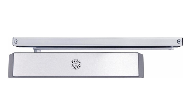 Türschließer mit Gleitschiene silber EN 2-4 T46 Türschließer mit Gleitschiene silber EN 2-4 T46