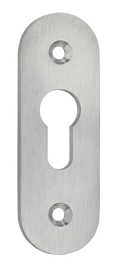 Innenrosette zum Aufschrauben oval PZ-gelocht extra breit und lang