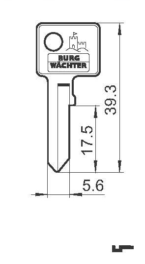 Flachschlüssel 42 L 