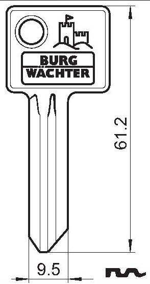 Flachschlüssel 62