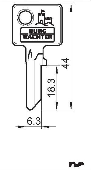 Flachschlüssel 64 R 