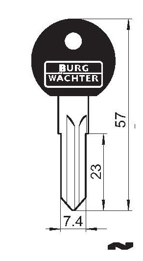 Flachschlüssel 73 W 