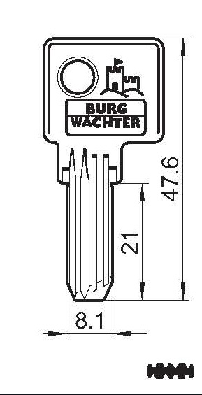 Flachschlüssel 75 W 