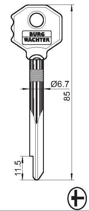 Kreuzbartschlüssel 29 