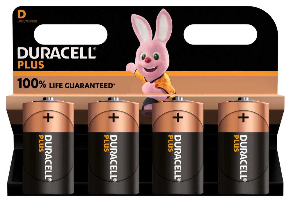Batterie Duracell Plus-D Alkaline-Batterie K2