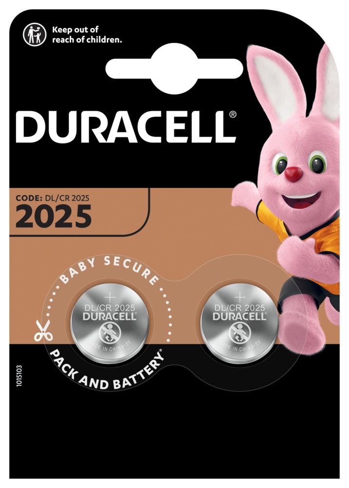 Batterie Duracell Lithium 2025 Knopfzellenbatterie B2