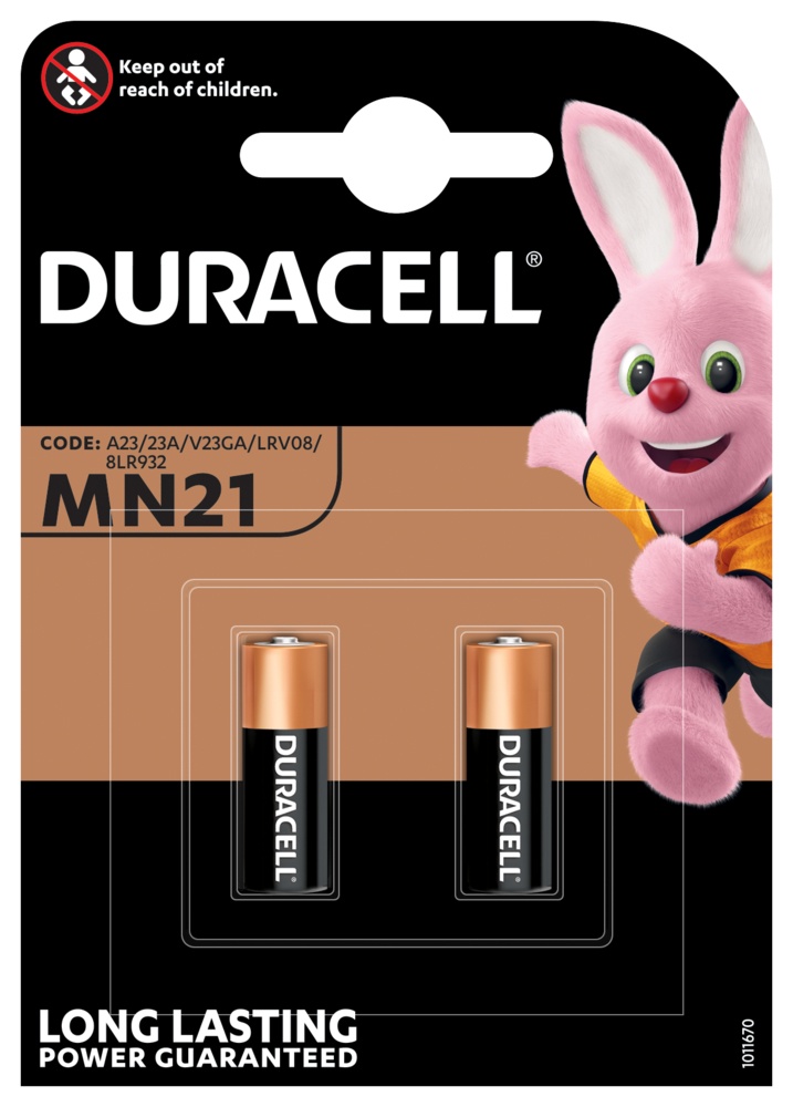 Batterie Duracell MN21 Sicherheitsbatterie B2