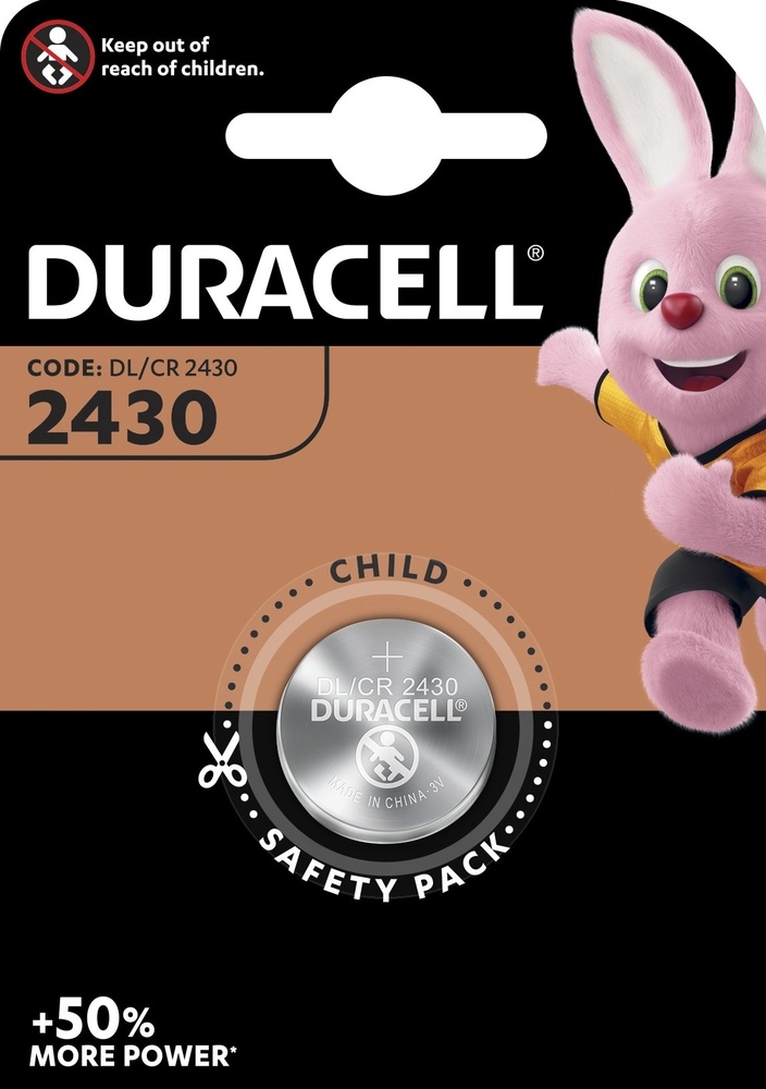 Batterie Duracell Lithium 2430 Knopfzellenbatterie B1