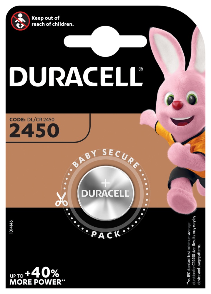 Batterie Duracell Lithium 2450 Knopfzellenbatterie B1