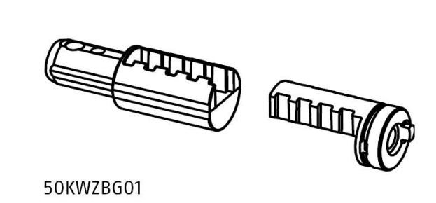 Knaufwelle für 30 mm - 45 mm