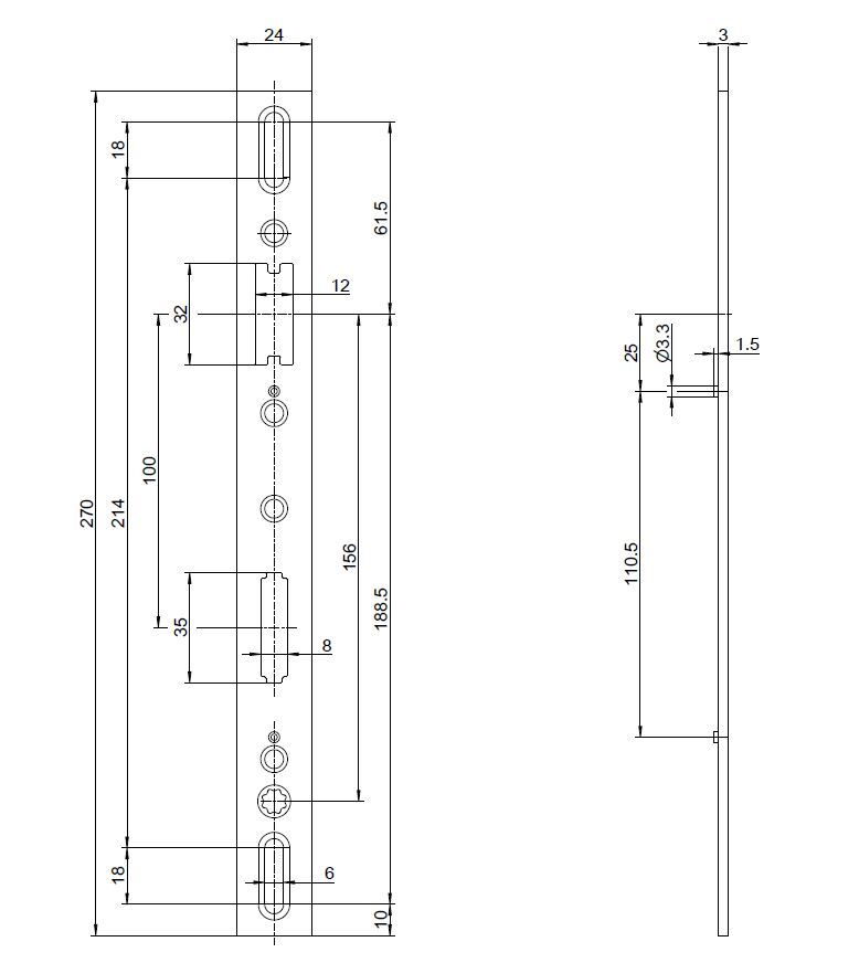 Austauschstulp 24x270x3 mm 18er Serie