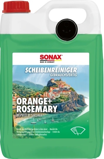 SONAX ScheibenReiniger gebrauchsfertig Orange+Rosemary 5L