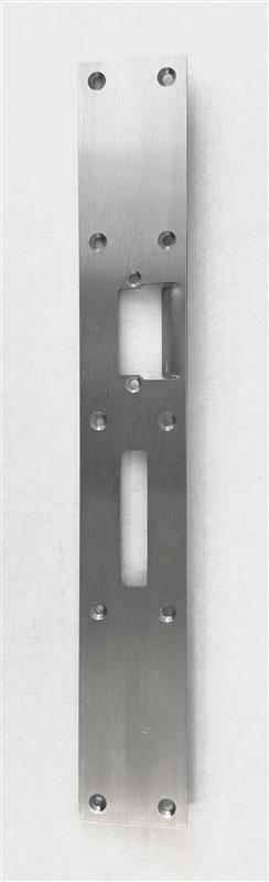 Edelstahl-Reparaturschließblech 380x55 mm