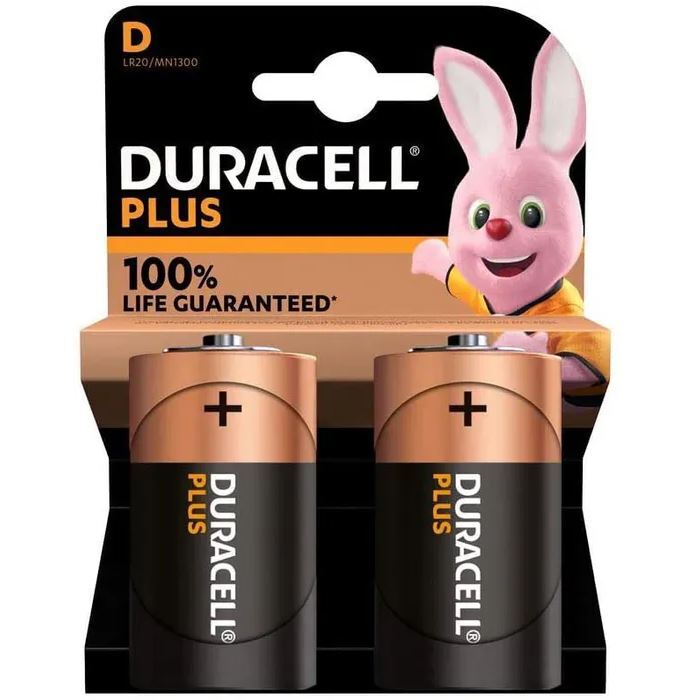 Batterie Duracell Plus-D Alkaline-Batterie K2