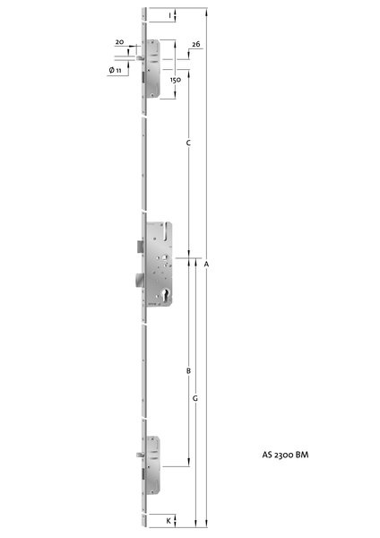 Mehrfachverriegelung AS 2300