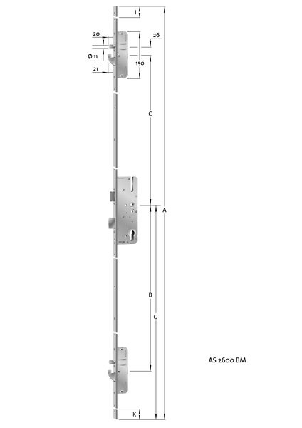 Mehrfachverriegelung AS 2600