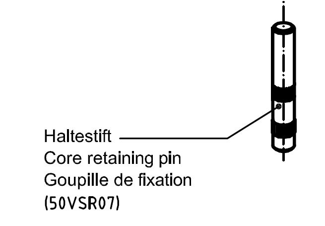 Haltestift 3,2 x 20,5 mm, NS-Vorhangschloss