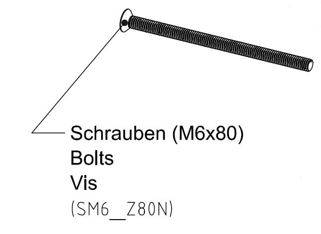 Befestigungsschraube für Abus-Außenzylinder