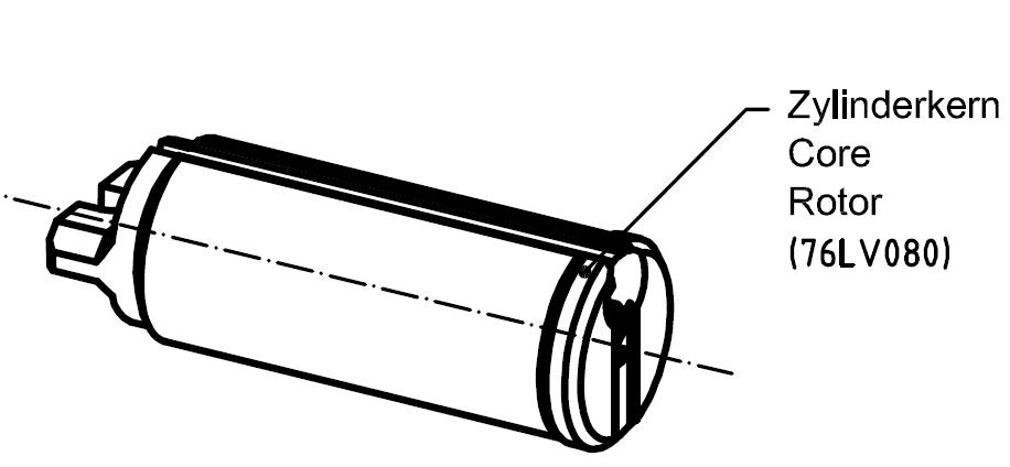 Vorhängeschlosskern V14 5K/6K, CR