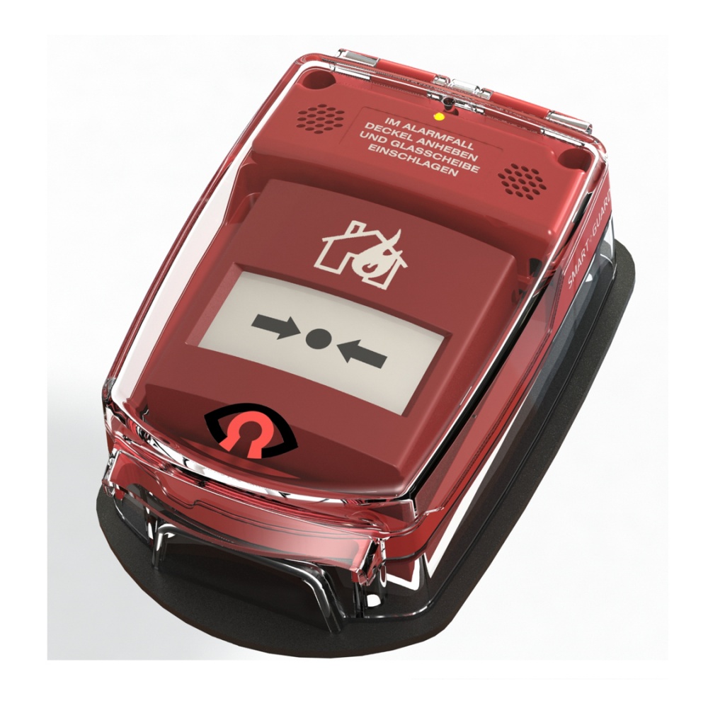 e-Cover® Schalterabdeckung klein rot mit Spritzwasserschutz