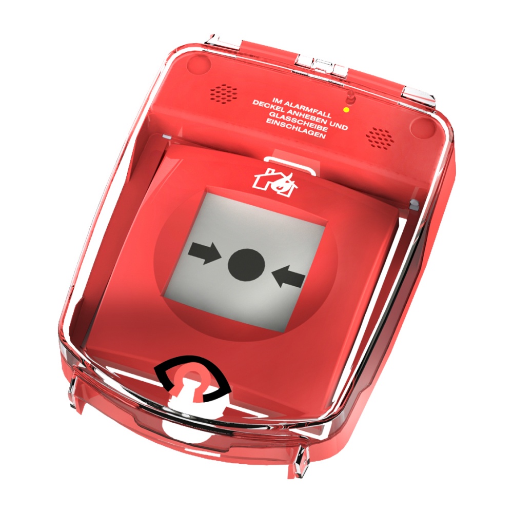 e-Cover® Schalterabdeckung groß rot mit Spritzwasserschutz
