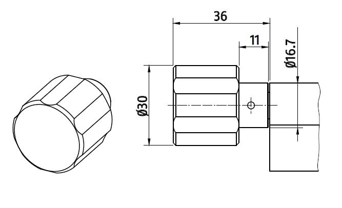 Knauf Form Z 50KNN ZAPO Gold glänzend 