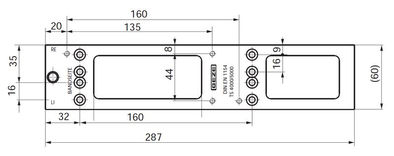 Montageplatte für TS 4000/5000