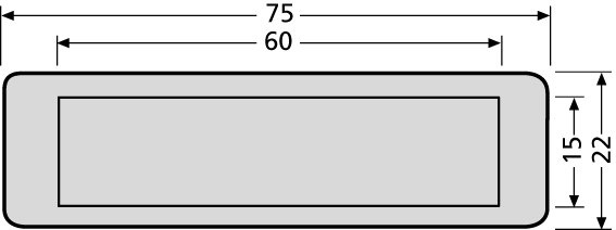 Briefkasten-Namensschild für Tür und Front 97-9-82016