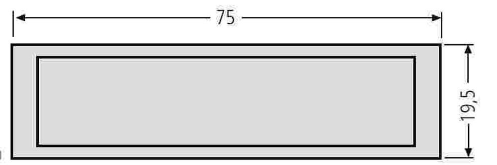 Briefkasten-Namensschild 97-9-82259 Grau