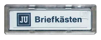 Briefkasten-Namensschild 67 x 22 mm