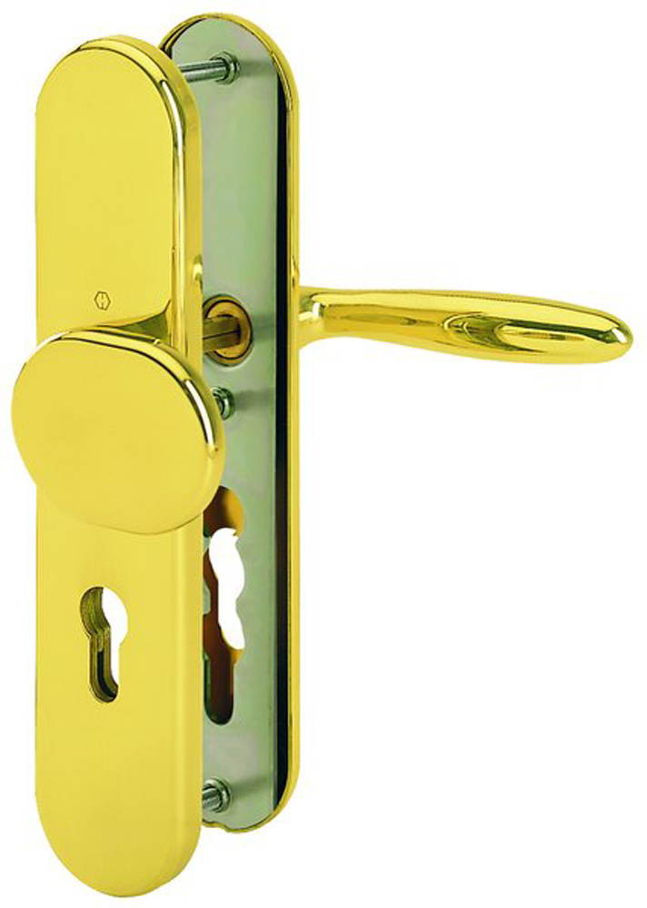 Schutzbeschlag Verona 92mm Messing poliert Schutzbeschlag Verona 92mm Messing poliert