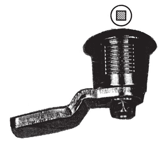 Vierkant-Hebelschlösser 22,5mm