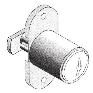 Druckzylinder für Schiebetüren 19mm