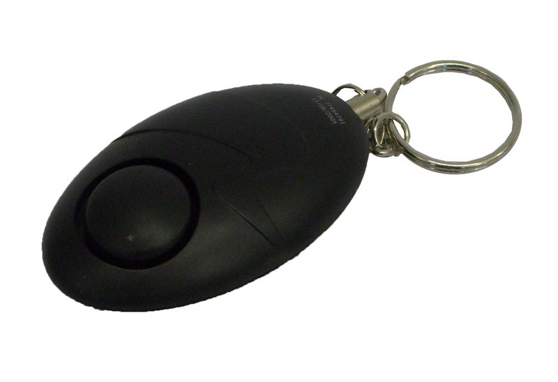 Schutzalarm am Schlüsselring mit LED-Taschenlampe