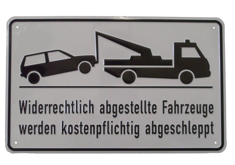 Schild Aluminium 400 mm x 250 mm Schild Aluminium 400 mm x 250 mm