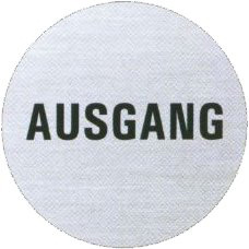 Hinweisschild Ausgang