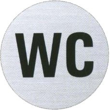 Hinweisschild WC