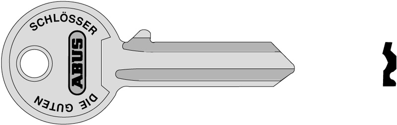 Schlüsselrohling C 83 rund