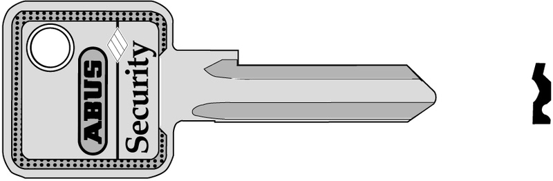 Schlüsselrohling C83 eckig C MS R