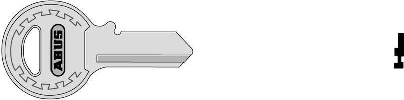 Schlüsselrohling 45/ 30 + 35