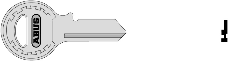 Schlüsselrohling 45/ 40 + 45 L + 62/ 30