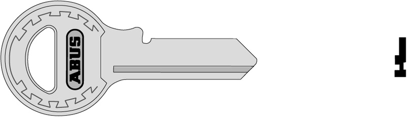 Schlüsselrohling 45/ 50 + 60 L + 62/ 40