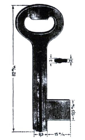 Fahrstuhlschlüssel Kühnscherf 794/7