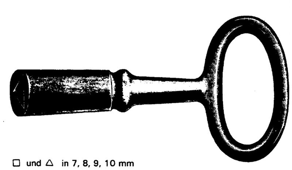 Wagen-Schlüssel Dreikant