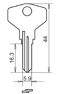 Flachschlüssel 32 W 