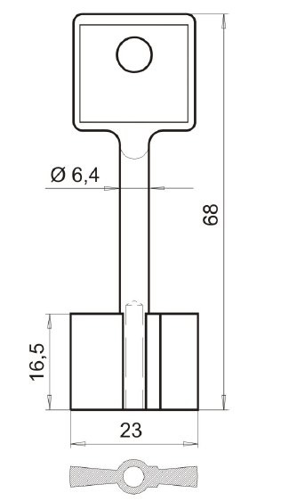 Doppelbartschlüssel 51 