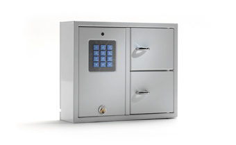 KeyBox Serie 9002 B mit 2 Fächern, je 8 Schlüsselhaken