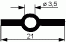 Tresorschlüssel Mauer 5,9x70mm