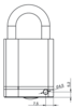 Zylinderhangschloss eCLIQ N316 E